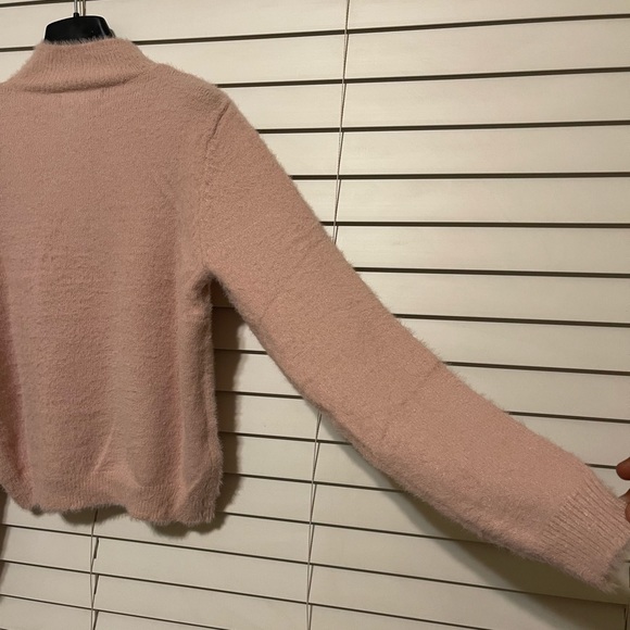 NWT Mango pink textured knit sweater - Picture 5 of 8
